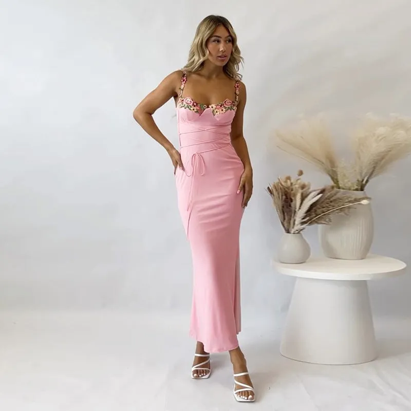 Waist Girdling Band Sexy Sheath Dress