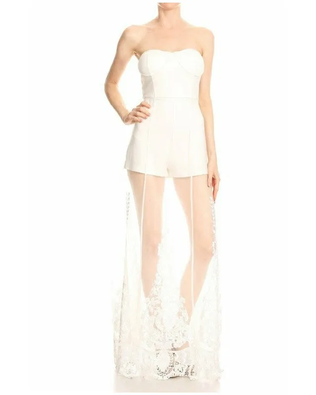 White Romper Dress