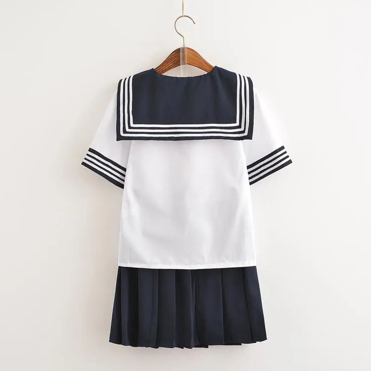 White&Blue School Sailor Uniform SD00396