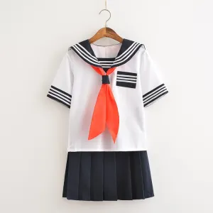 White&Blue School Sailor Uniform SD00396