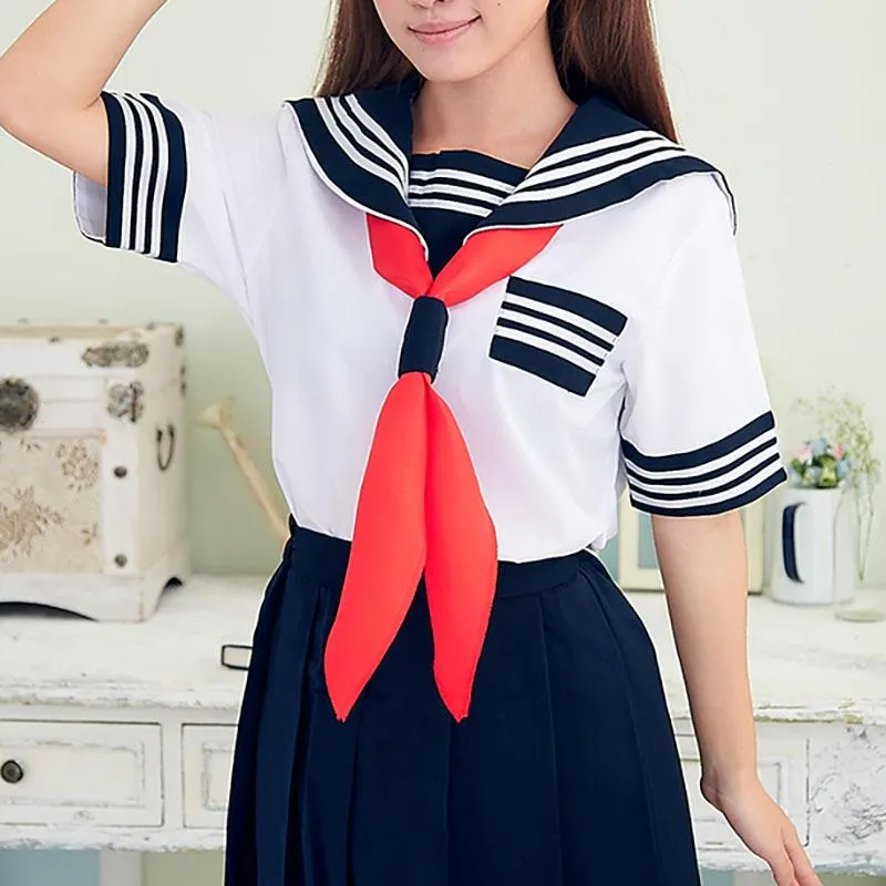 White&Blue School Sailor Uniform SD00396