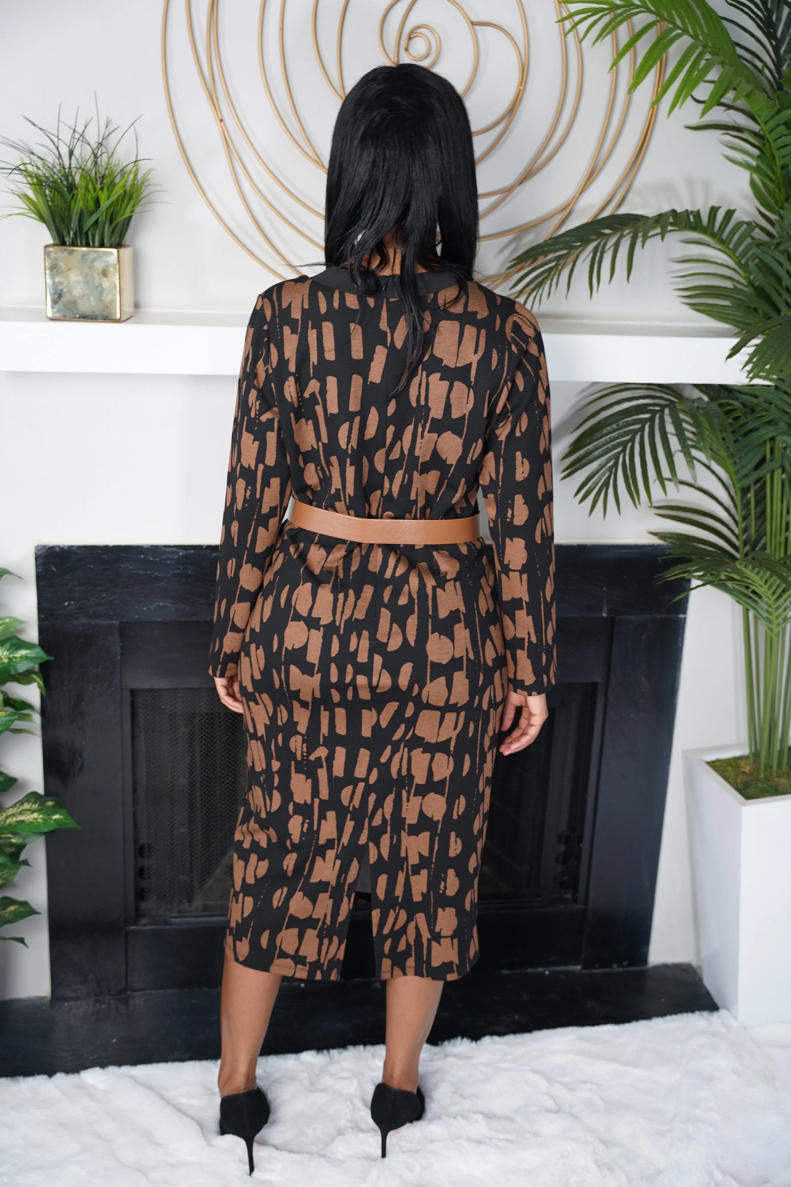 Winter modest dress