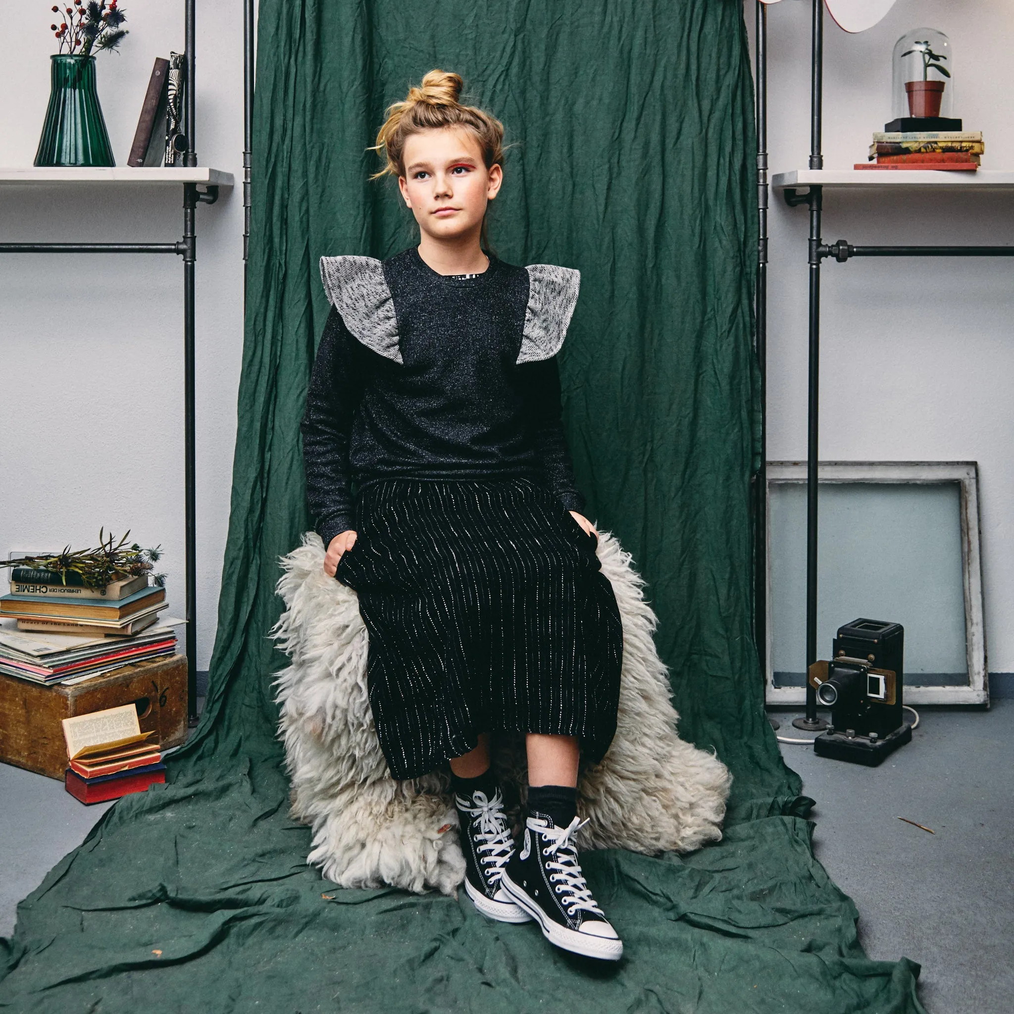 Winter Skirt // stripy // 10yrs // LAST ONE