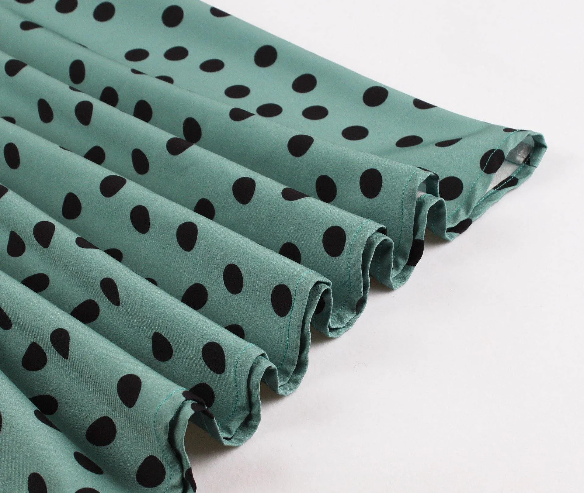 Women Summer Dot Print Retro Dresses