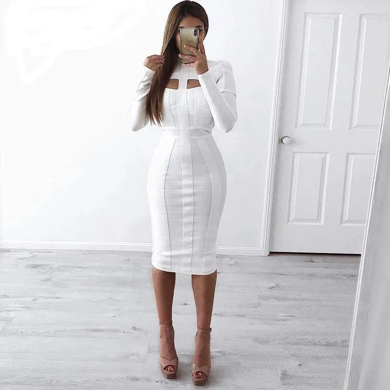 Women's Bandage Body-con Dress.