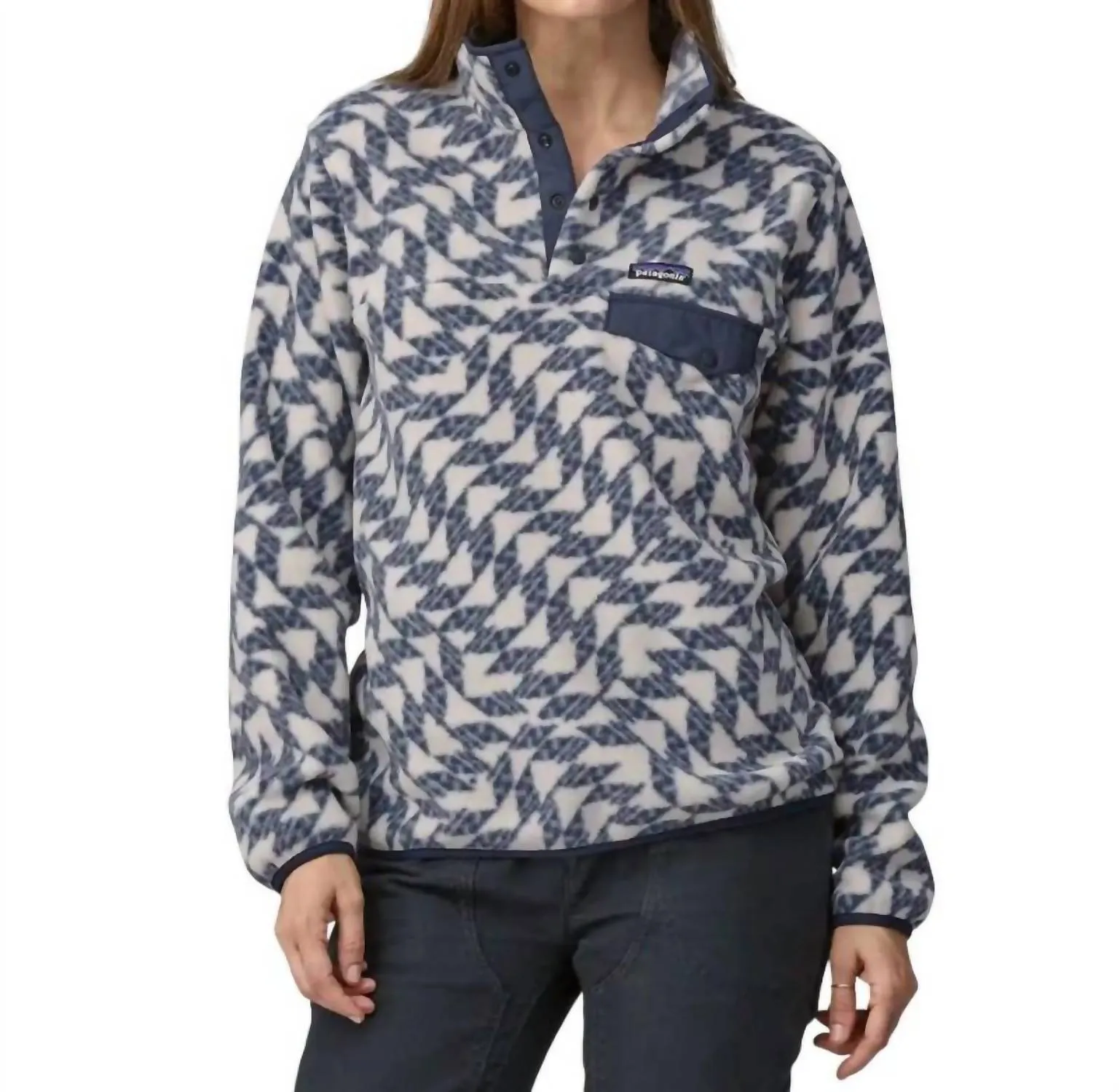 Women's Lightweight Synchilla Snap-T Pullover Top In Synched Flight