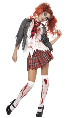 Womens Zombie High School Girl Costume