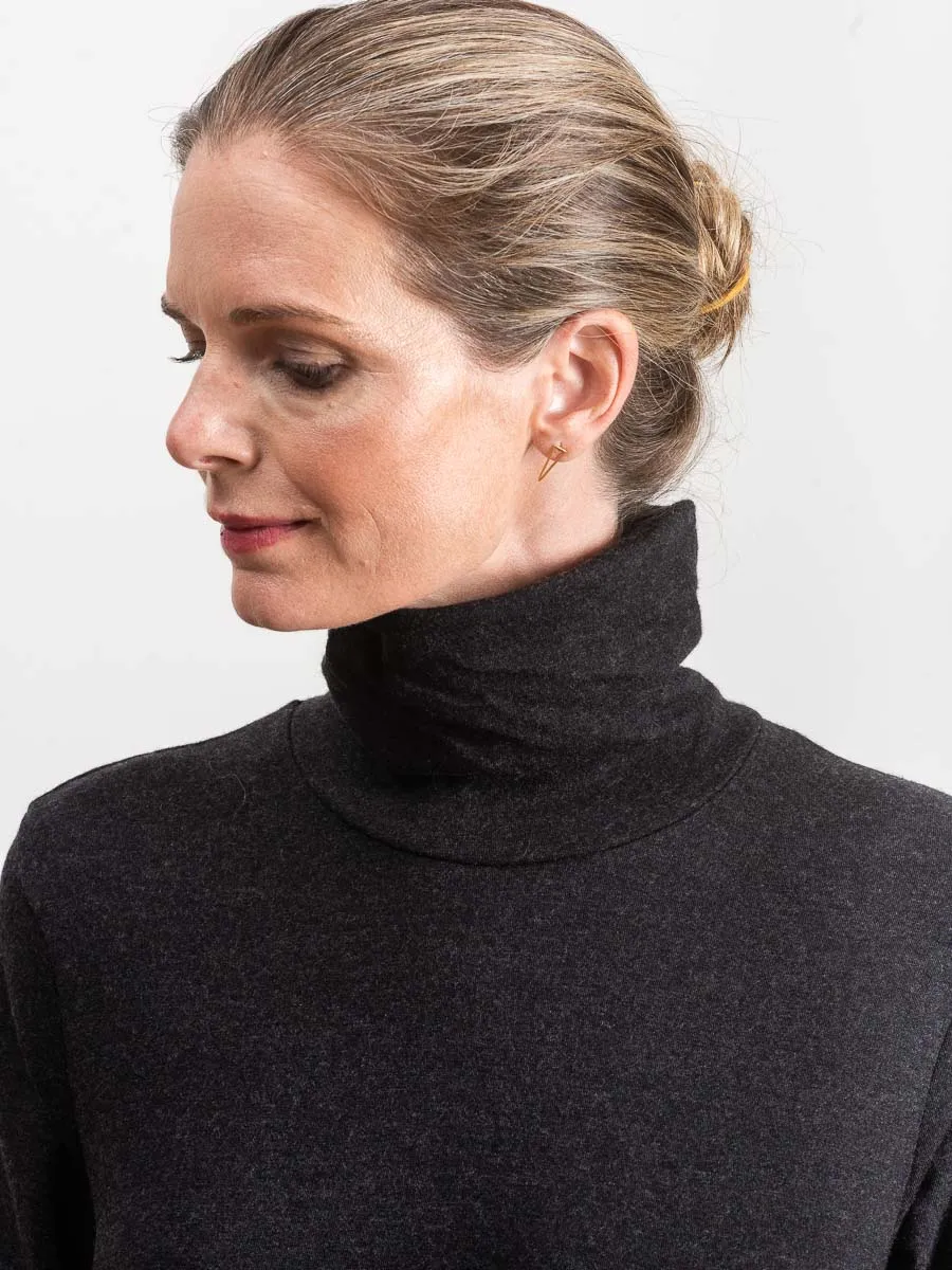 wool turtleneck dress
