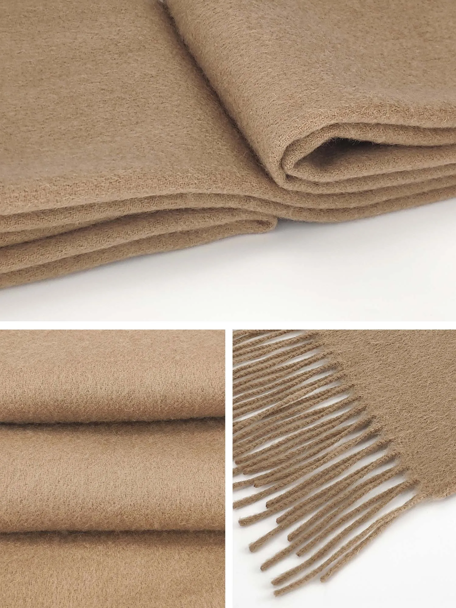 Woolen Bloom Winter Fringed Scarf Wool Shawl Wrap Blanket