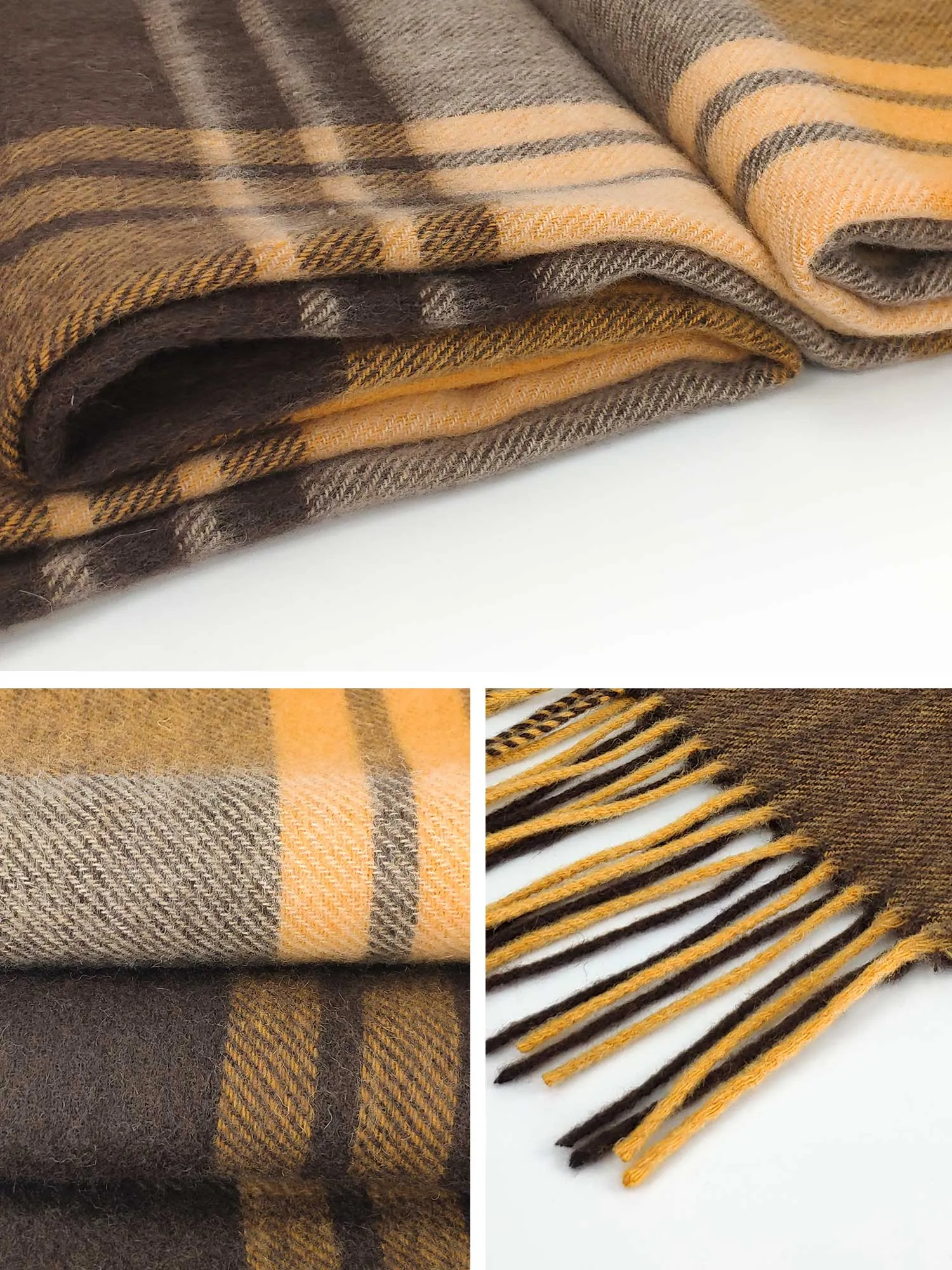 Woolen Bloom Winter Fringed Scarf Wool Shawl Wrap Blanket