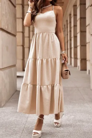 Ximena - Dress with multiple layers and crossed straps.