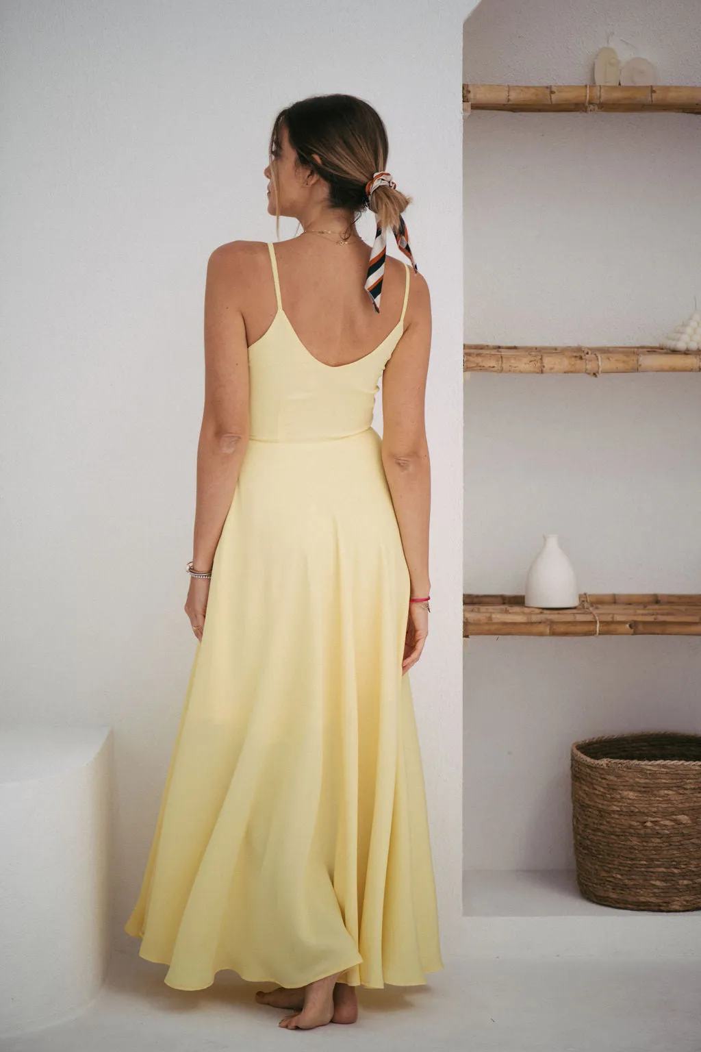 Yellow flower dress