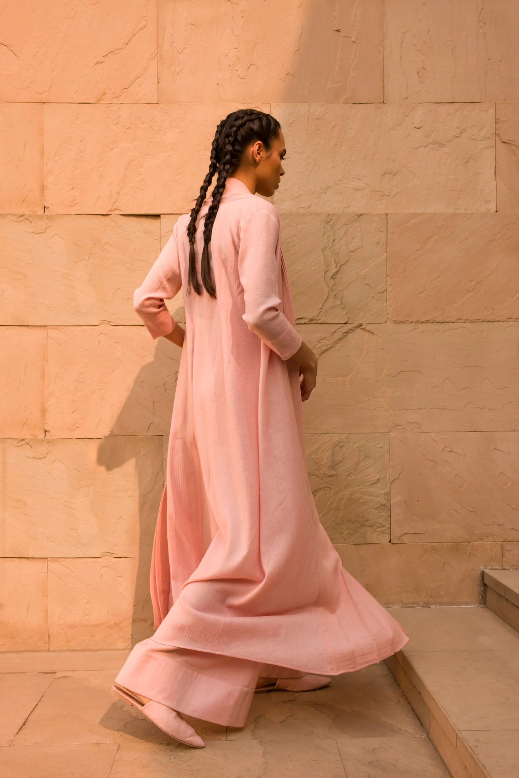 Zurich Woollen Overlay (Dusty Pink)
