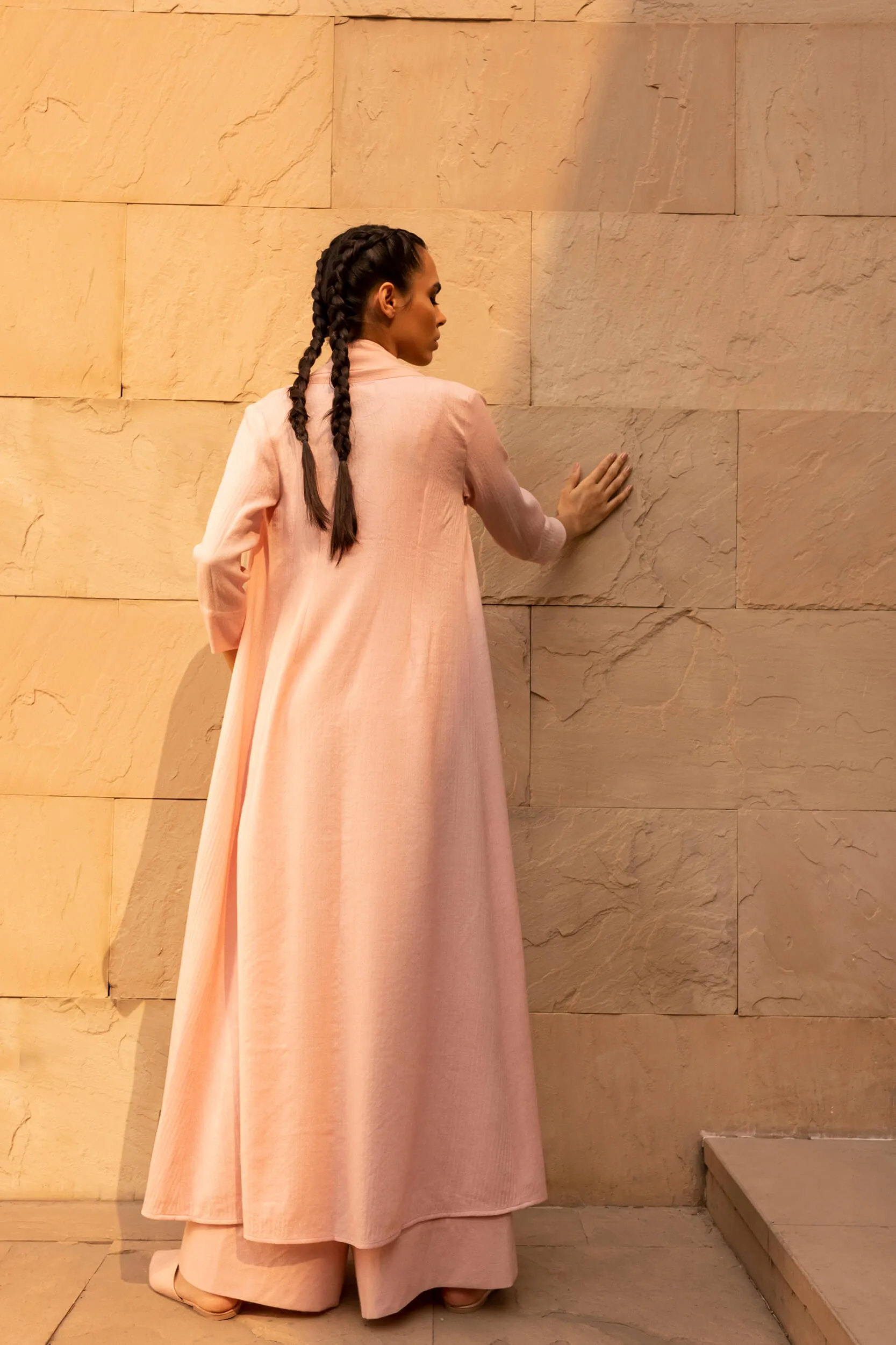 Zurich Woollen Overlay (Dusty Pink)